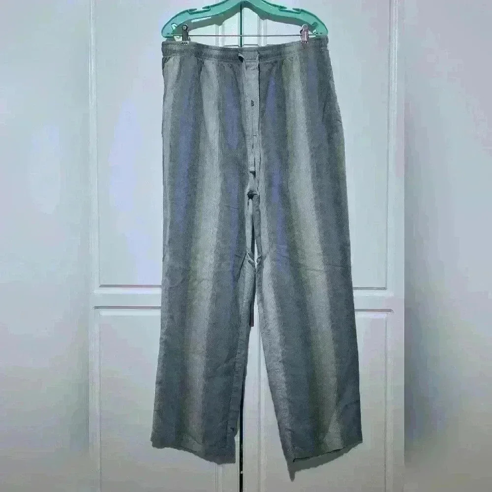 Hathaway Sport Mens Sleepwear Pajama Pants Mens PJ Pants Vertical Stripe XL
